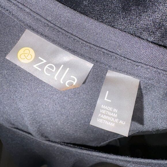 Nordstrom Zella Cropped Athletic Tank Top Womens Large Black - Picture 7 of 9